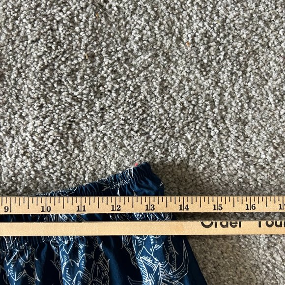 Lauren James shorts womens medium blue white pineapple printed pull on athletic - Picture 13 of 15